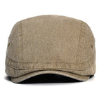 Illinois Washed Cotton Adjustable Flat Cap
