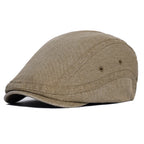 Illinois Washed Cotton Adjustable Flat Cap