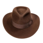 Indiana Wide Brim Brown Wool Cowboy Hat