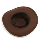 Indiana Wide Brim Brown Wool Cowboy Hat