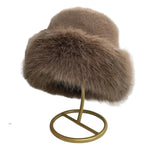 Iowa Winter Women Thick Fur Russian Bucket Hat