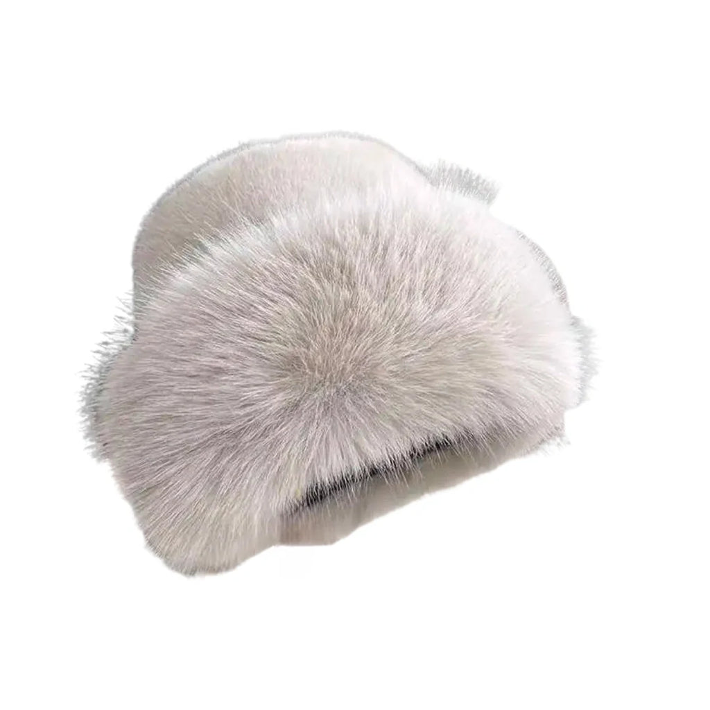 Iowa Winter Women Thick Fur Russian Bucket Hat