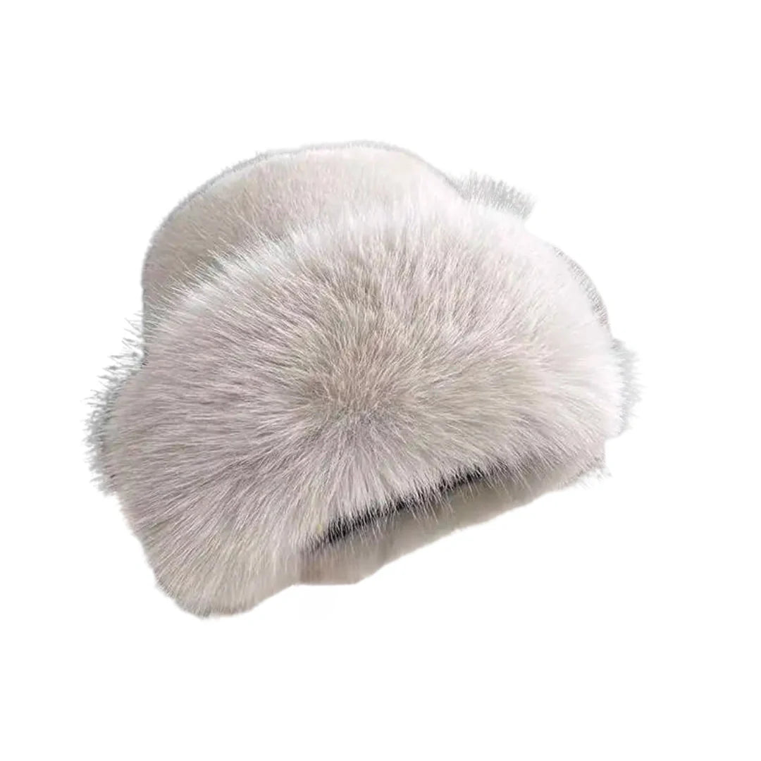 Iowa Winter Women Thick Fur Russian Bucket Hat