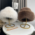 Iowa Winter Women Thick Fur Russian Bucket Hat