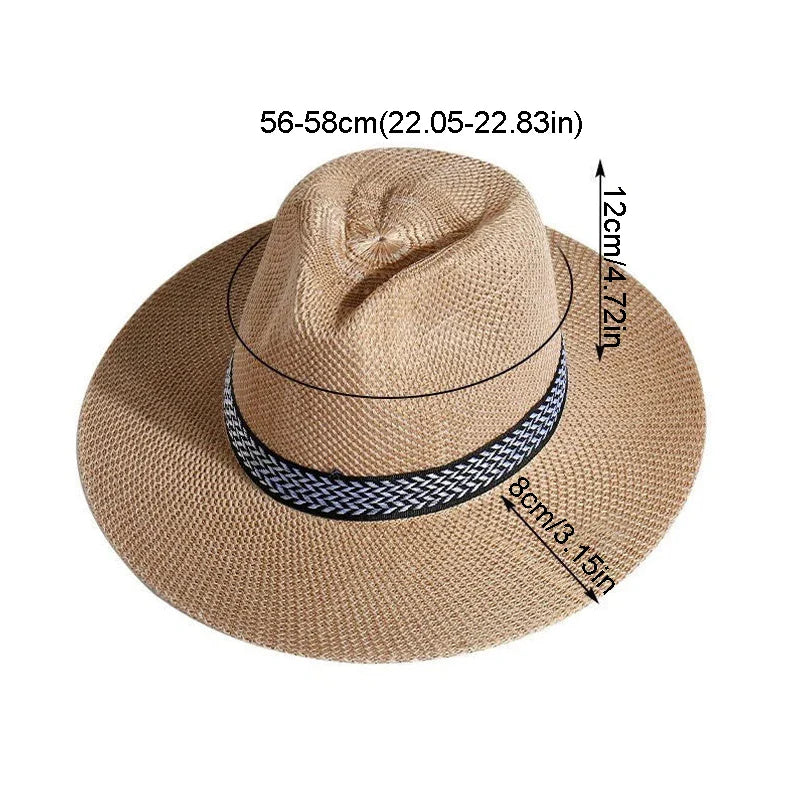 Ipanema Summer Straw Fedora Hat
