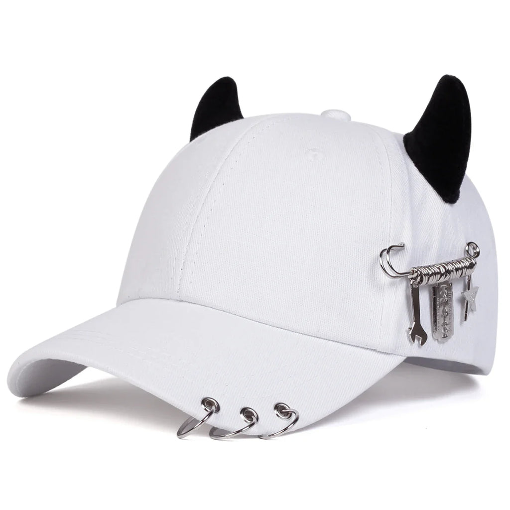 Iron Wrench Horns Baseball Cap