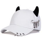Iron Wrench Horns Baseball Cap
