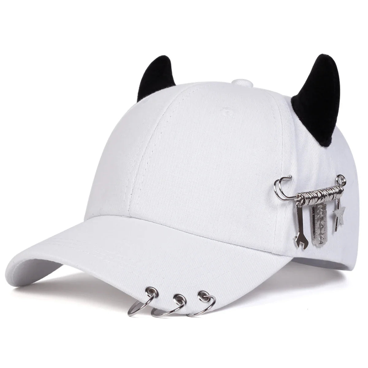 Iron Wrench Horns Baseball Cap