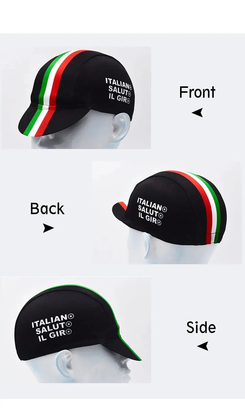 Italian Flag Retro Cycling Cap