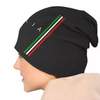 Italian Flag Black Beanie