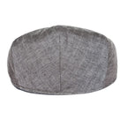 JM Herringbone Linen Flat Cap