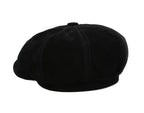 J&J Genuine Suede Leather Newsboy Cap