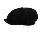J&J Genuine Suede Leather Newsboy Cap