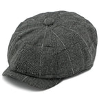 J&J Herringbone Patchwork Newsboy Cap