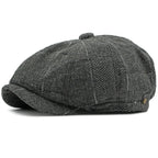 J&J Herringbone Patchwork Newsboy Cap