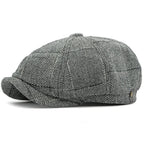 J&J Herringbone Patchwork Newsboy Cap