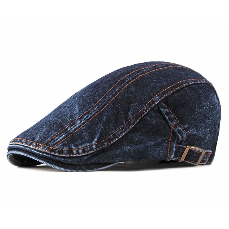 J&L Denim Cotton Flat Cap