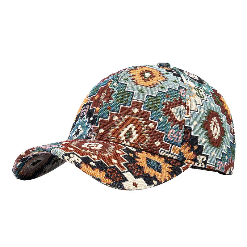 Jacquard Craft Mandala Cotton Baseball Cap
