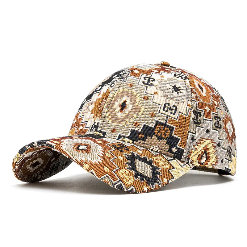 Jacquard Craft Mandala Cotton Baseball Cap