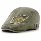 Jamont Scratched Cotton Flat Cap