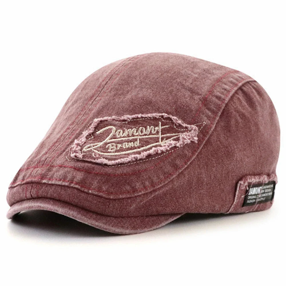 Jamont Scratched Cotton Flat Cap