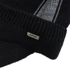 Jeans Knitted Visor Beanie Cap
