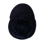 Jeans Knitted Visor Beanie Cap