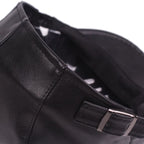 Jerome Leather Flat Cap