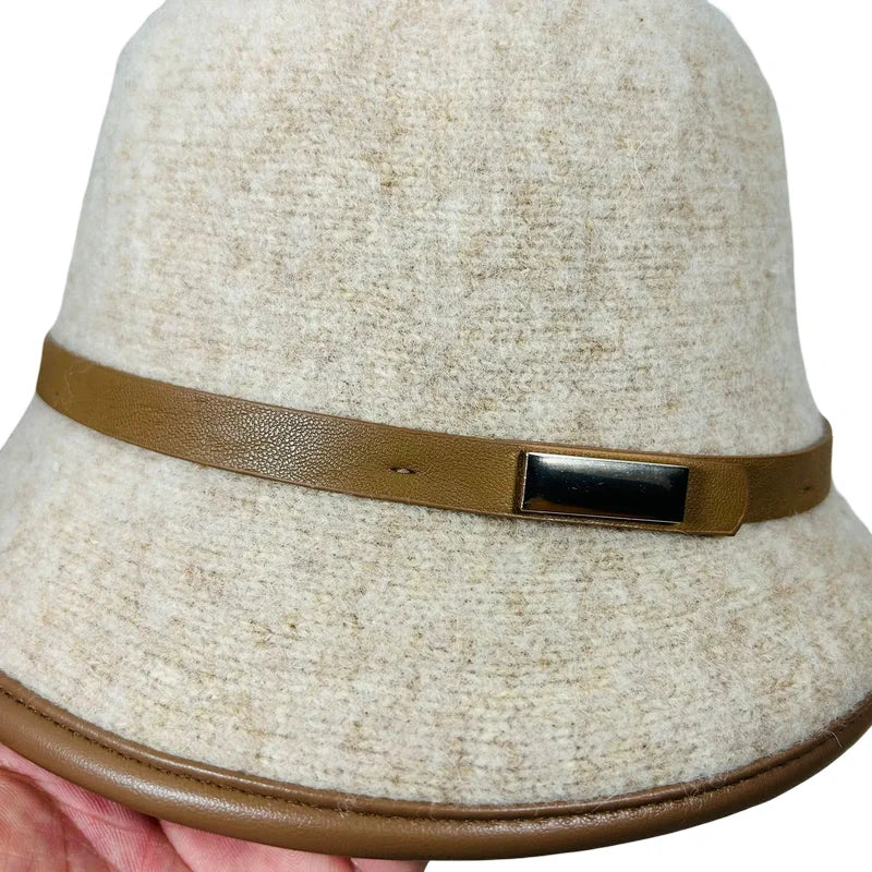 Jersey Women Wool Cloche Hat