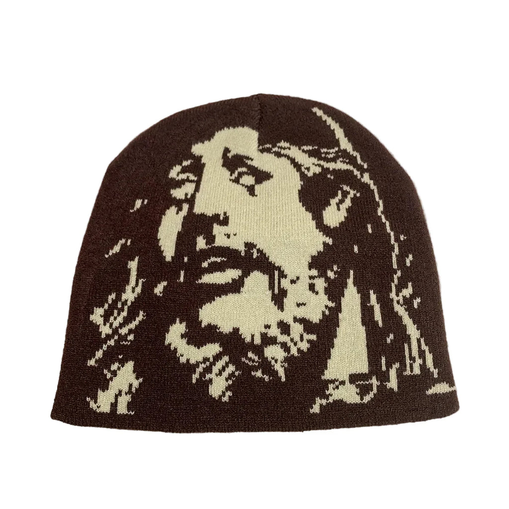 Jesus Christ Face Skully Beanie