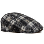Johnson Plaid Distressed Flat Cap
