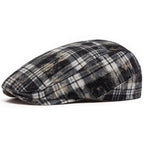 Johnson Plaid Distressed Flat Cap