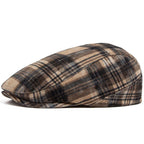 Johnson Plaid Distressed Flat Cap