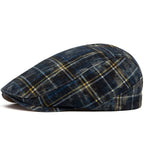 Johnson Plaid Distressed Flat Cap