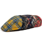 Johnson Plaid Distressed Flat Cap
