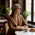 Jolene Women Animal Print 8-Panels Newsboy Cap