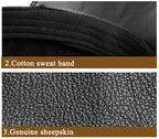 Joliet Genuine Leather Newsboy Cap