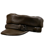 Joliette Genuine Leather Sailor Cap