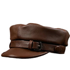 Joliette Genuine Leather Sailor Cap
