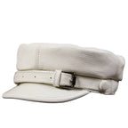 Joliette Genuine Leather Sailor Cap