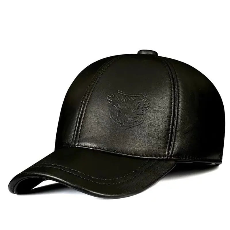 KNS Genuine Leather Baseball Cap