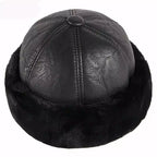 KOV Russian Winter Lined Leather Cap