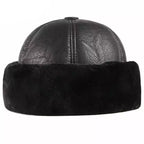KOV Russian Winter Lined Leather Cap