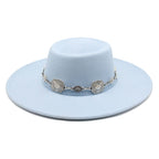 Kayl Wide-Brimmed Porkpie Hat