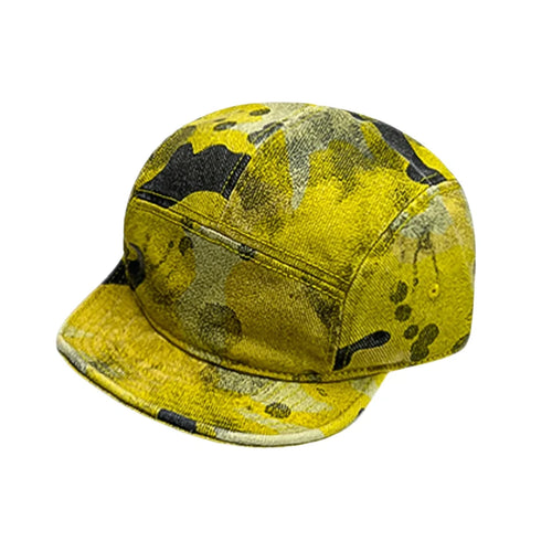 Yellow Camouflage 5-Panels Cap