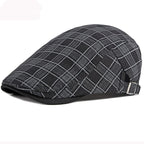 Kendrick Plaid Cotton Flat Cap