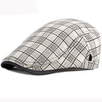 Kendrick Plaid Cotton Flat Cap