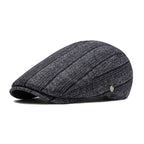 Kennedy Striped Flat Cap