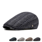 Kennedy Striped Flat Cap