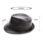 Kenner Plain Leather Trilby Hat